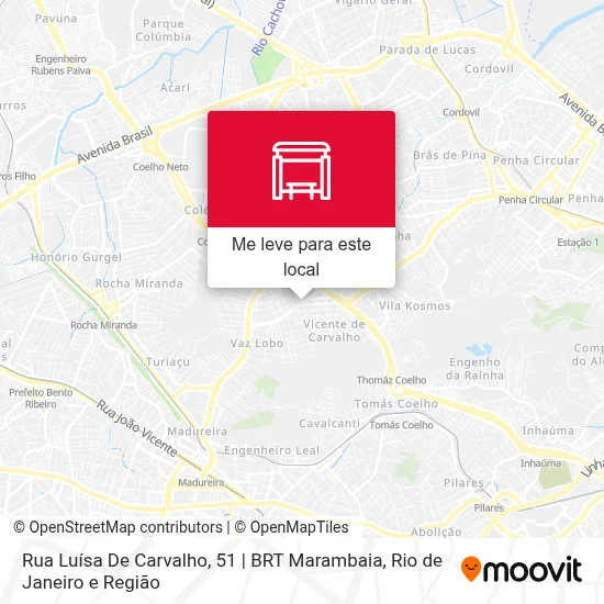 Rua Luísa De Carvalho, 51 | BRT Marambaia mapa