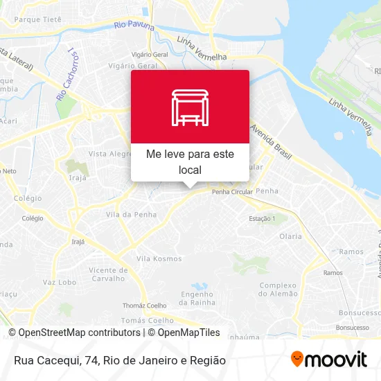 Rua Cacequi, 74 mapa