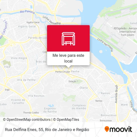 Rua Delfina Enes, 55 mapa
