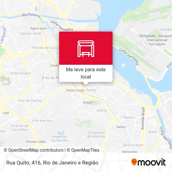 Rua Quito, 416 mapa