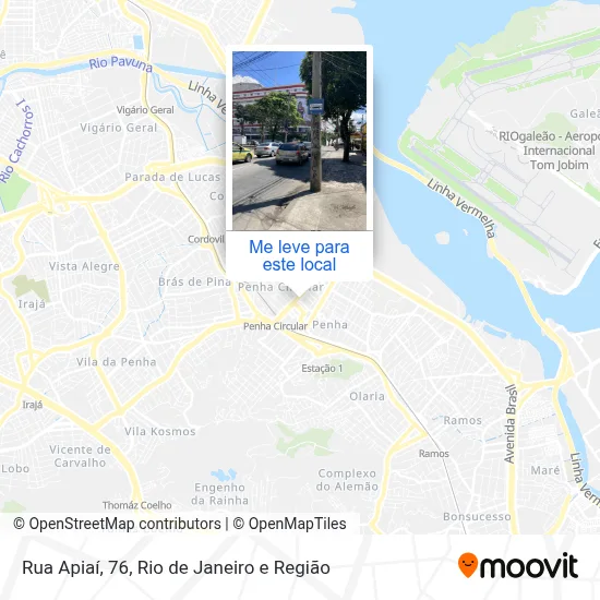 Rua Apiaí, 76 mapa
