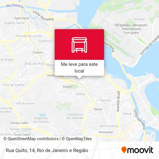 Rua Quito, 14 mapa