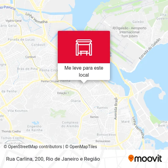 Rua Carlina, 200 mapa