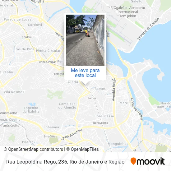 Rua Leopoldina Rego, 236 mapa