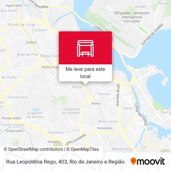 Rua Leopoldina Rego, 403 mapa
