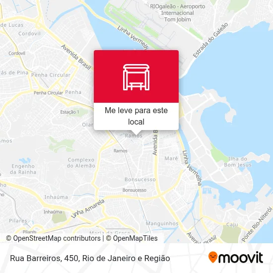 Rua Barreiros, 450 mapa