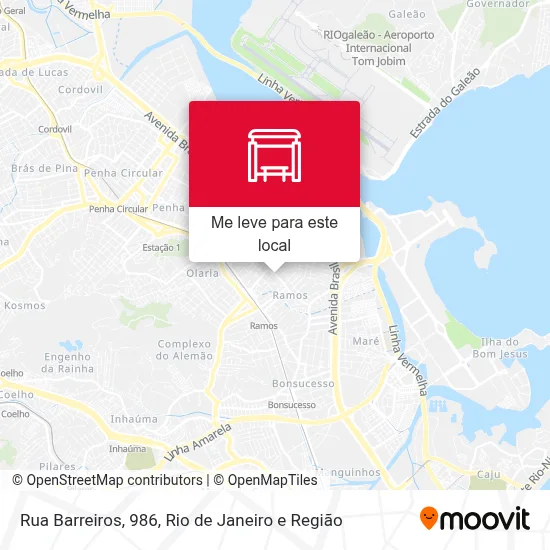 Rua Barreiros, 986 mapa