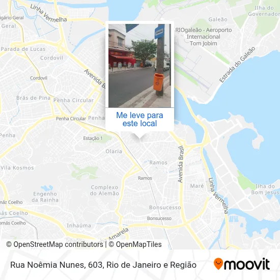 Rua Noêmia Nunes, 603 mapa