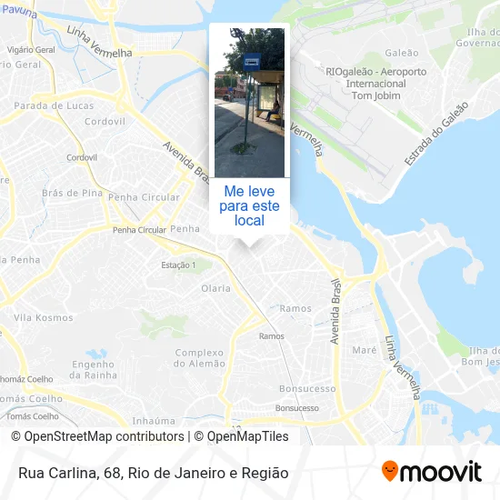 Rua Carlina, 68 mapa