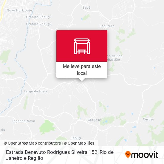 Estrada Benevuto Rodrigues Silveira 152 mapa
