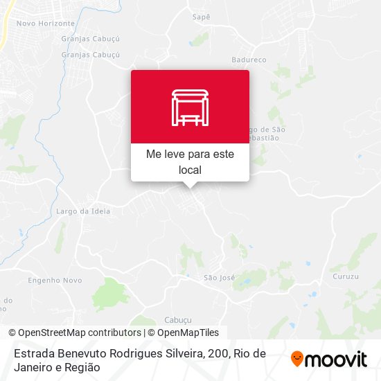 Estrada Benevuto Rodrigues Silveira, 200 mapa