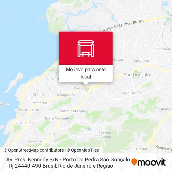Av. Pres. Kennedy S / N - Porto Da Pedra São Gonçalo - Rj 24440-490 Brasil mapa