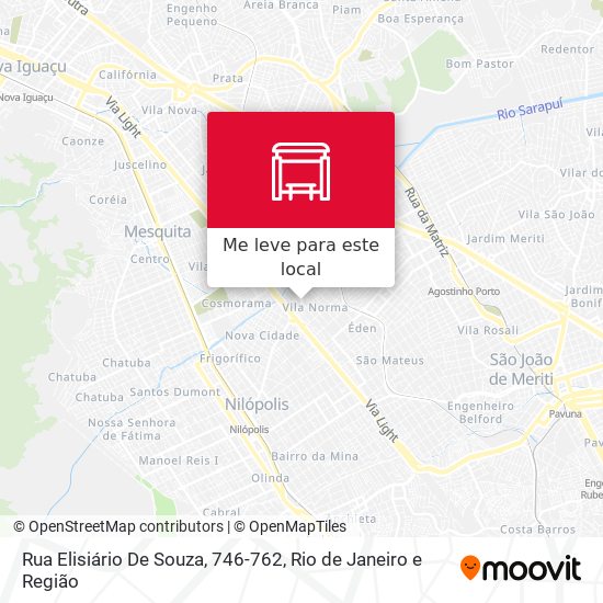 Rua Elisiário De Souza, 746-762 mapa
