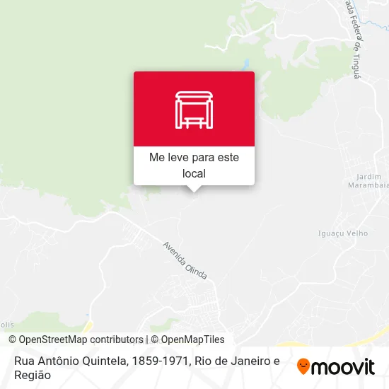 Rua Antônio Quintela, 1859-1971 mapa