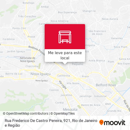 Rua Frederico De Castro Pereira, 921 mapa