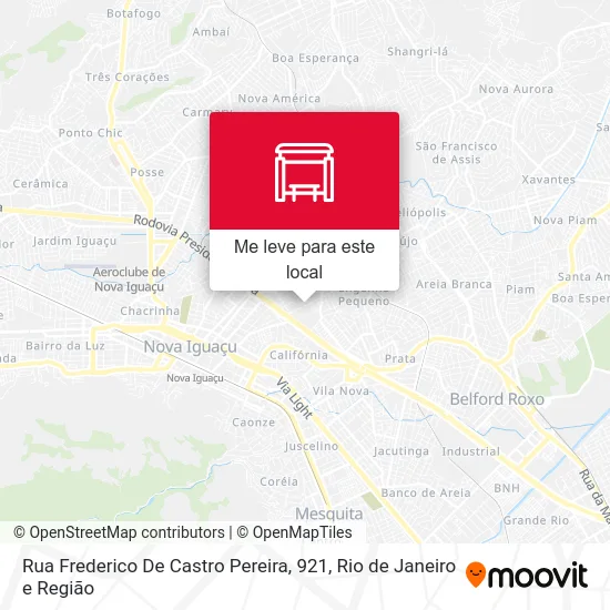 Rua Frederico De Castro Pereira, 921 mapa