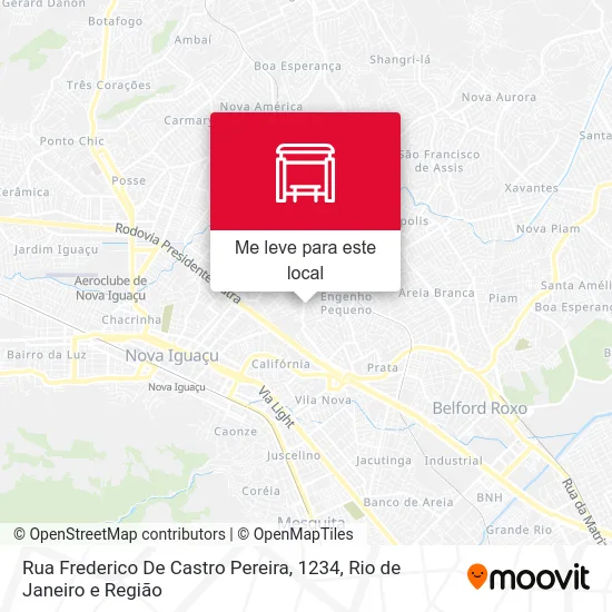 Rua Frederico De Castro Pereira, 1234 mapa