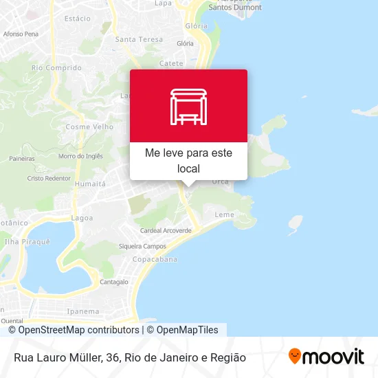Rua Lauro Müller, 36 mapa