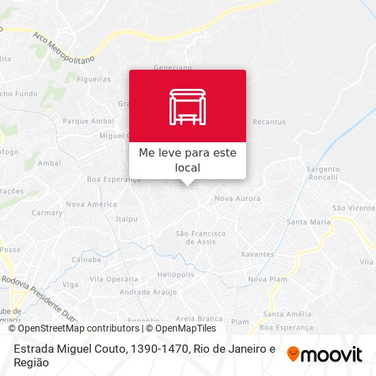 Estrada Miguel Couto, 1390-1470 mapa