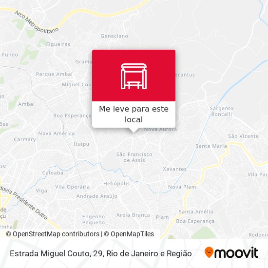 Estrada Miguel Couto, 29 mapa
