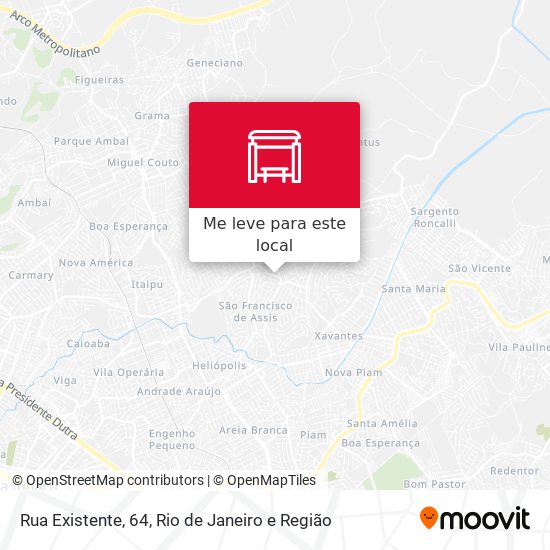 Rua Existente, 64 mapa
