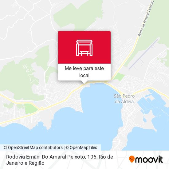 Rodovia Ernâni Do Amaral Peixoto, 106 mapa