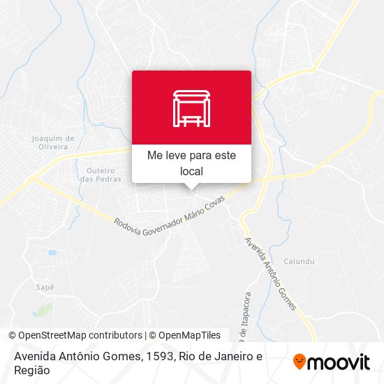 Avenida Antônio Gomes, 1593 mapa