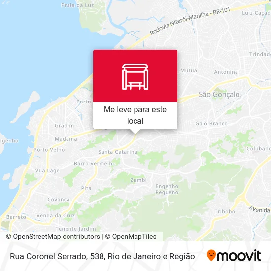 Rua Coronel Serrado, 538 mapa