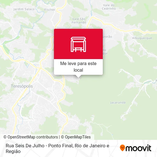 Rua Seis De Julho - Ponto Final mapa