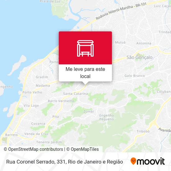 Rua Coronel Serrado, 331 mapa