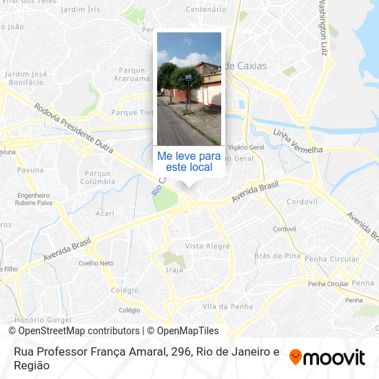 Rua Professor França Amaral, 296 mapa