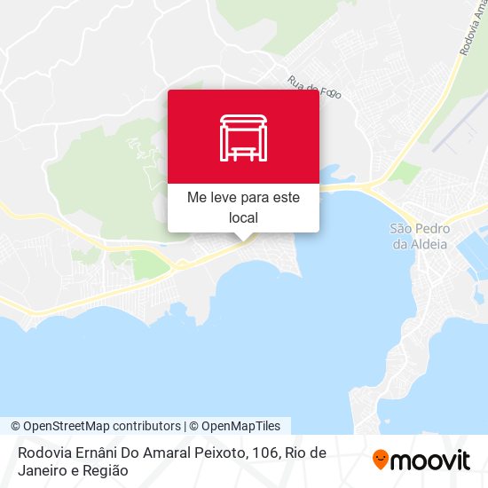 Rodovia Ernâni Do Amaral Peixoto, 106 mapa