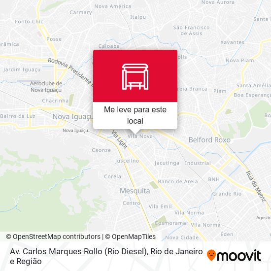 Av. Carlos Marques Rollo (Rio Diesel) mapa