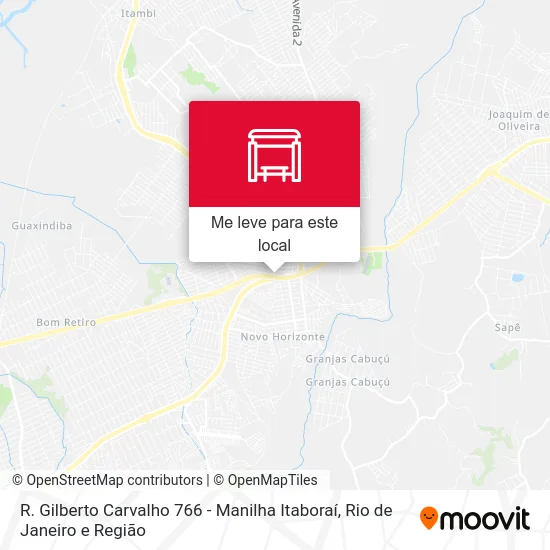 R. Gilberto Carvalho 766 - Manilha Itaboraí mapa