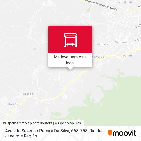 Avenida Severino Pereira Da Silva, 668-758 mapa