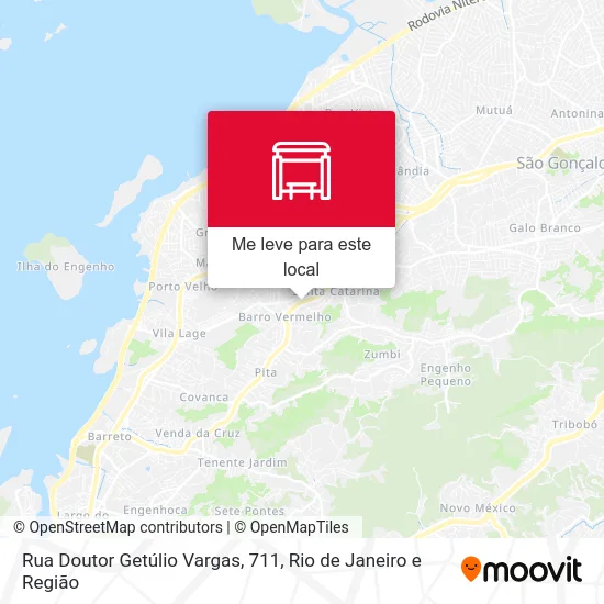 Rua Doutor Getúlio Vargas, 711 mapa