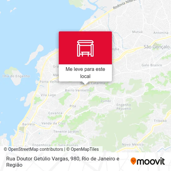Rua Doutor Getúlio Vargas, 980 mapa