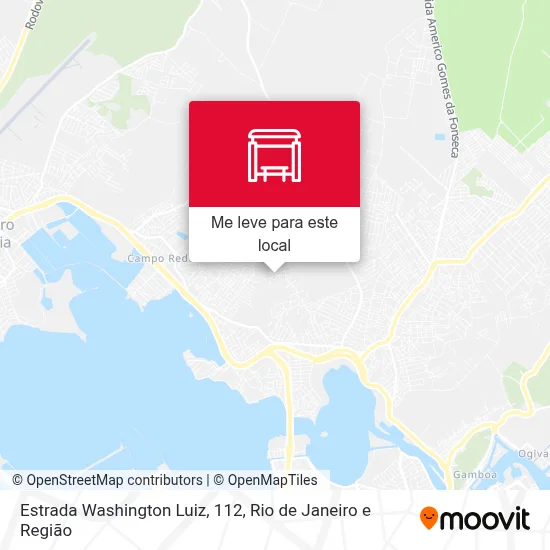 Estrada Washington Luiz, 112 mapa