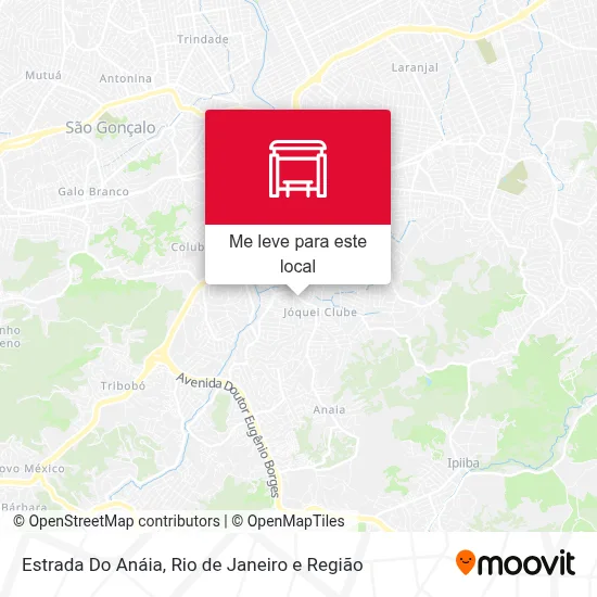 Estrada Do Anáia mapa