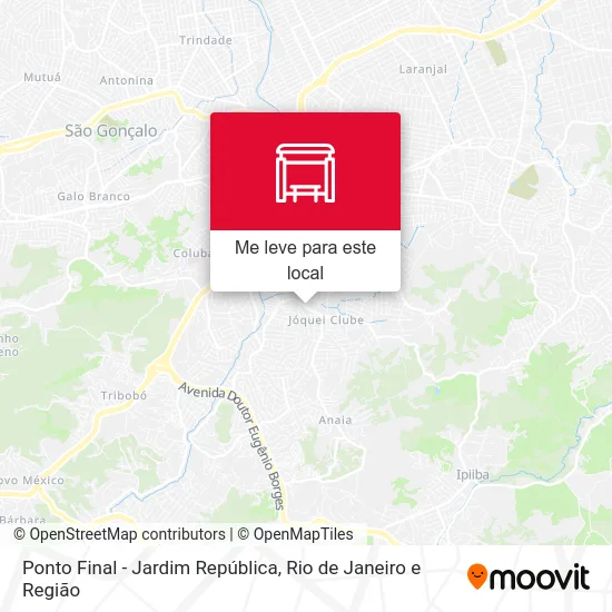 Ponto Final - Jardim República mapa