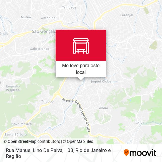 Rua Manuel Lino De Paiva, 103 mapa