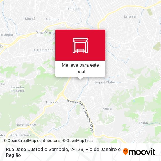 Rua José Custódio Sampaio, 2-128 mapa
