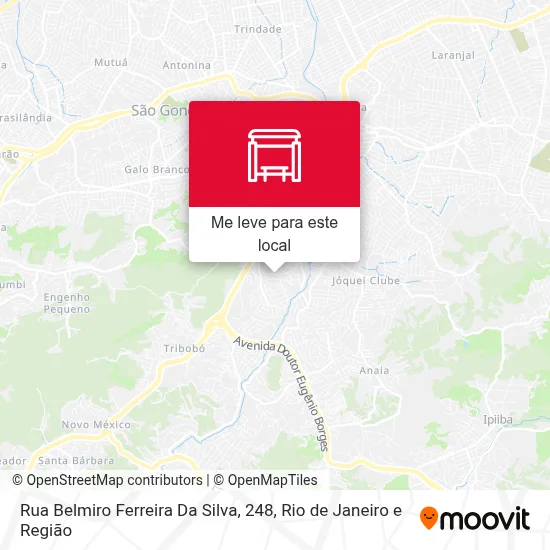 Rua Belmiro Ferreira Da Silva, 248 mapa
