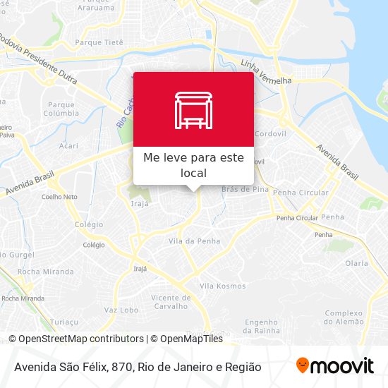 Avenida São Félix, 870 mapa