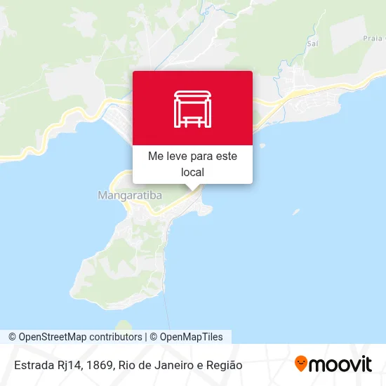 Estrada Rj14, 1869 mapa
