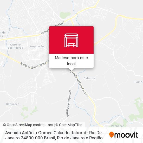 Avenida Antônio Gomes Calundu Itaboraí - Rio De Janeiro 24800-000 Brasil mapa