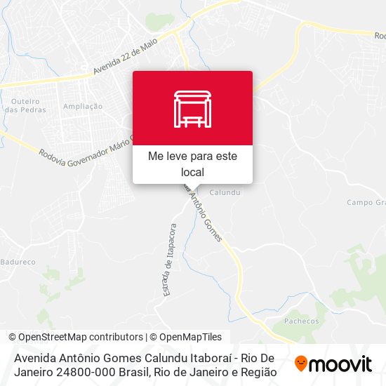 Avenida Antônio Gomes Calundu Itaboraí - Rio De Janeiro 24800-000 Brasil mapa