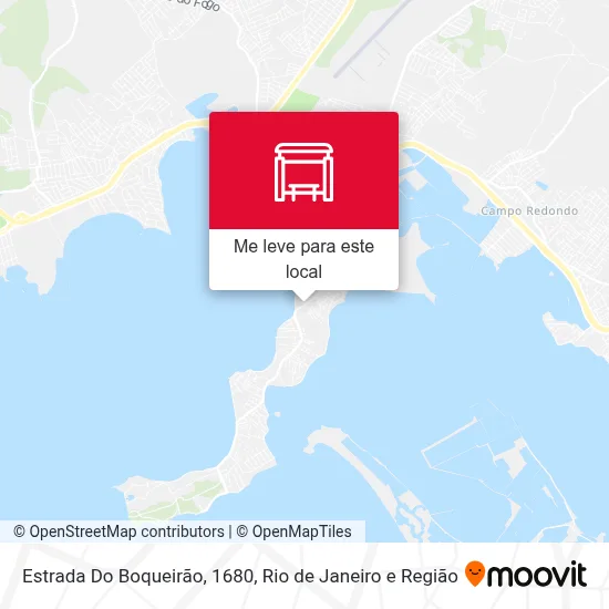 Estrada Do Boqueirão, 1680 mapa