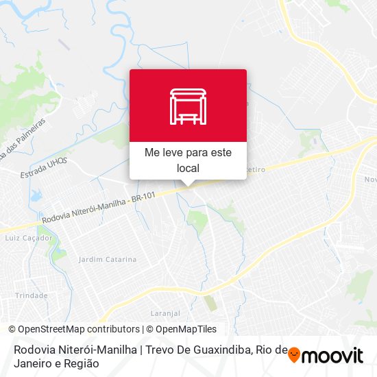 Rodovia Niterói-Manilha | Trevo De Guaxindiba mapa