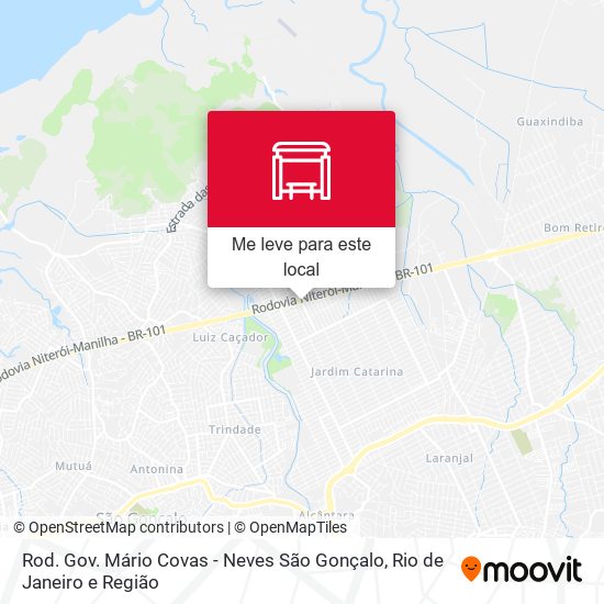Rod. Gov. Mário Covas - Neves São Gonçalo mapa